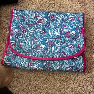 Lilly Pulitzer Colorful Toiletry Travel Bag 3 compartment